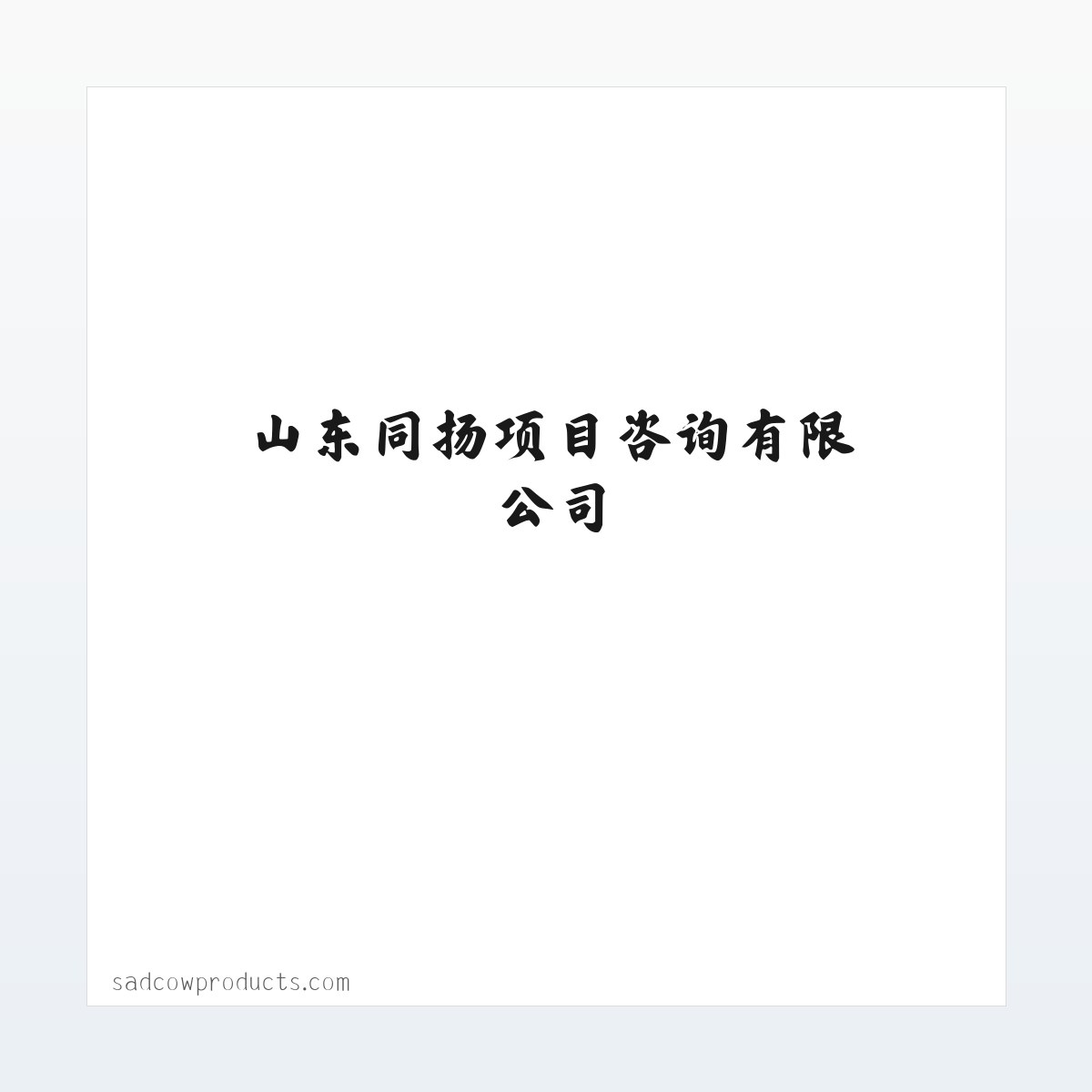 图文信息 - 山东同扬项目咨询有限公司 方图